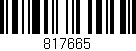 Código de barras (EAN, GTIN, SKU, ISBN): '817665'