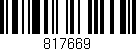 Código de barras (EAN, GTIN, SKU, ISBN): '817669'