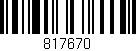 Código de barras (EAN, GTIN, SKU, ISBN): '817670'