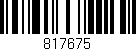 Código de barras (EAN, GTIN, SKU, ISBN): '817675'