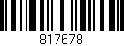 Código de barras (EAN, GTIN, SKU, ISBN): '817678'