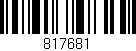 Código de barras (EAN, GTIN, SKU, ISBN): '817681'