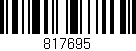 Código de barras (EAN, GTIN, SKU, ISBN): '817695'