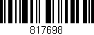 Código de barras (EAN, GTIN, SKU, ISBN): '817698'