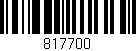 Código de barras (EAN, GTIN, SKU, ISBN): '817700'