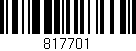 Código de barras (EAN, GTIN, SKU, ISBN): '817701'