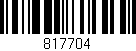 Código de barras (EAN, GTIN, SKU, ISBN): '817704'