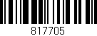 Código de barras (EAN, GTIN, SKU, ISBN): '817705'