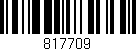 Código de barras (EAN, GTIN, SKU, ISBN): '817709'