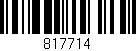 Código de barras (EAN, GTIN, SKU, ISBN): '817714'