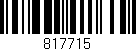 Código de barras (EAN, GTIN, SKU, ISBN): '817715'