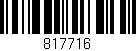 Código de barras (EAN, GTIN, SKU, ISBN): '817716'