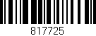 Código de barras (EAN, GTIN, SKU, ISBN): '817725'