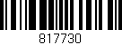 Código de barras (EAN, GTIN, SKU, ISBN): '817730'