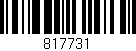 Código de barras (EAN, GTIN, SKU, ISBN): '817731'