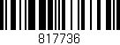 Código de barras (EAN, GTIN, SKU, ISBN): '817736'