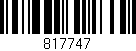 Código de barras (EAN, GTIN, SKU, ISBN): '817747'