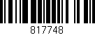 Código de barras (EAN, GTIN, SKU, ISBN): '817748'