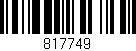 Código de barras (EAN, GTIN, SKU, ISBN): '817749'