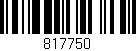 Código de barras (EAN, GTIN, SKU, ISBN): '817750'