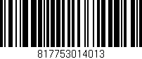 Código de barras (EAN, GTIN, SKU, ISBN): '817753014013'