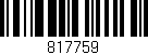Código de barras (EAN, GTIN, SKU, ISBN): '817759'