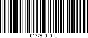 Código de barras (EAN, GTIN, SKU, ISBN): '81775_0_0_U'