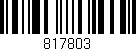 Código de barras (EAN, GTIN, SKU, ISBN): '817803'