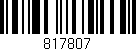 Código de barras (EAN, GTIN, SKU, ISBN): '817807'