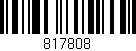 Código de barras (EAN, GTIN, SKU, ISBN): '817808'