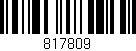 Código de barras (EAN, GTIN, SKU, ISBN): '817809'