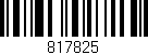 Código de barras (EAN, GTIN, SKU, ISBN): '817825'