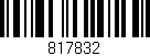 Código de barras (EAN, GTIN, SKU, ISBN): '817832'