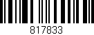 Código de barras (EAN, GTIN, SKU, ISBN): '817833'