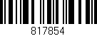 Código de barras (EAN, GTIN, SKU, ISBN): '817854'