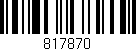 Código de barras (EAN, GTIN, SKU, ISBN): '817870'