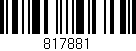 Código de barras (EAN, GTIN, SKU, ISBN): '817881'