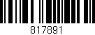 Código de barras (EAN, GTIN, SKU, ISBN): '817891'