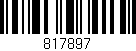Código de barras (EAN, GTIN, SKU, ISBN): '817897'