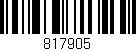 Código de barras (EAN, GTIN, SKU, ISBN): '817905'