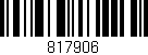 Código de barras (EAN, GTIN, SKU, ISBN): '817906'