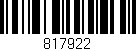 Código de barras (EAN, GTIN, SKU, ISBN): '817922'