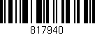Código de barras (EAN, GTIN, SKU, ISBN): '817940'