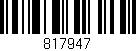 Código de barras (EAN, GTIN, SKU, ISBN): '817947'