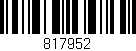 Código de barras (EAN, GTIN, SKU, ISBN): '817952'