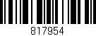 Código de barras (EAN, GTIN, SKU, ISBN): '817954'