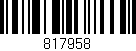Código de barras (EAN, GTIN, SKU, ISBN): '817958'