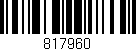 Código de barras (EAN, GTIN, SKU, ISBN): '817960'