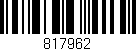 Código de barras (EAN, GTIN, SKU, ISBN): '817962'