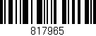 Código de barras (EAN, GTIN, SKU, ISBN): '817965'